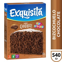 BIZCOCHUELO EXQUISITA CHOCOLATE X 540g